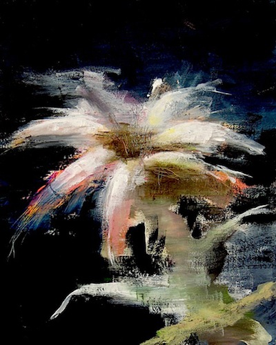 Alexander König: Die Blumen II, 2012
Acryl und Öl auf Leinwand, 30 x 24 cm

